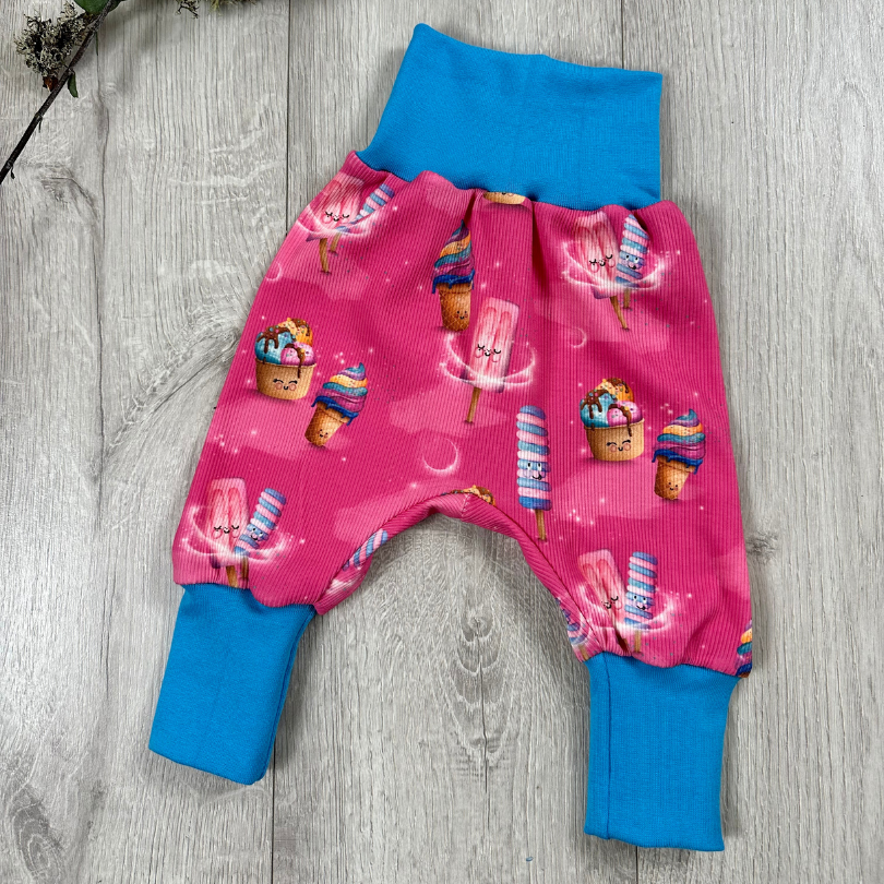Set Pumphose Gr. 62/68 Ice mit Oversized Pullover in blau