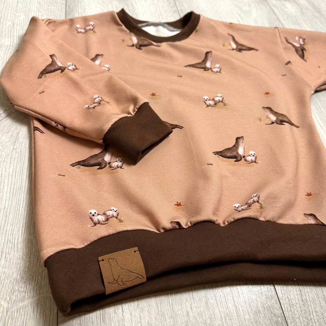 Oversized Sweater Gr. 104 Seehund Robin
