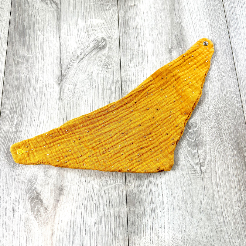 Sabberlätzchen Musselin gelb