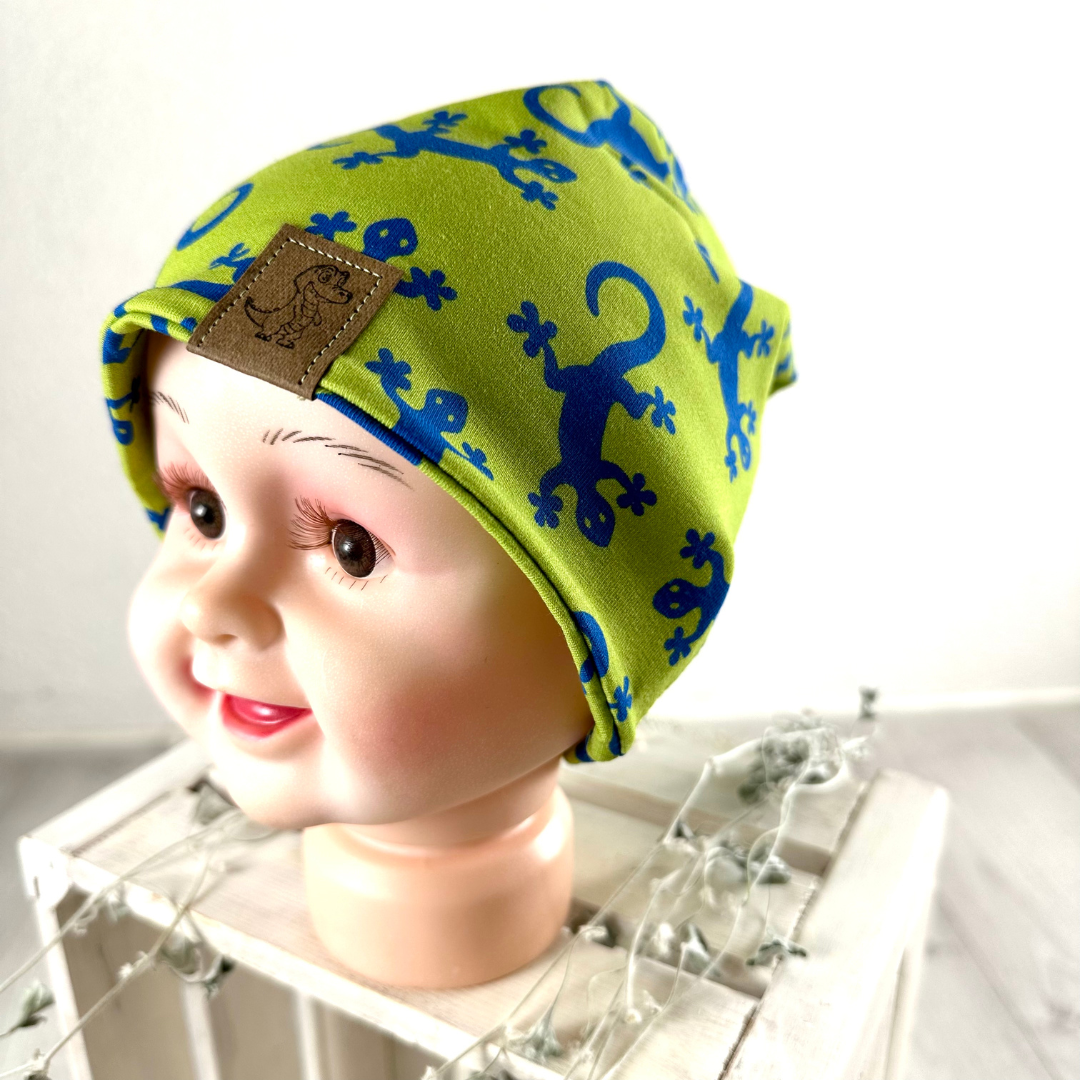 Beanie Gr. 43-45cm Geckos