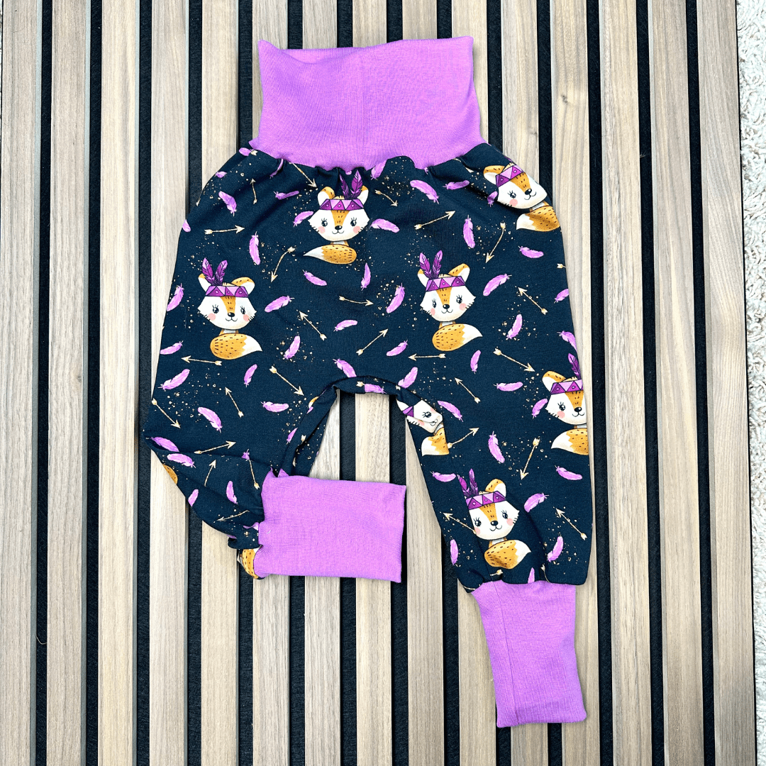 Pumphose Gr. 86/92 Boho Fuchs lila