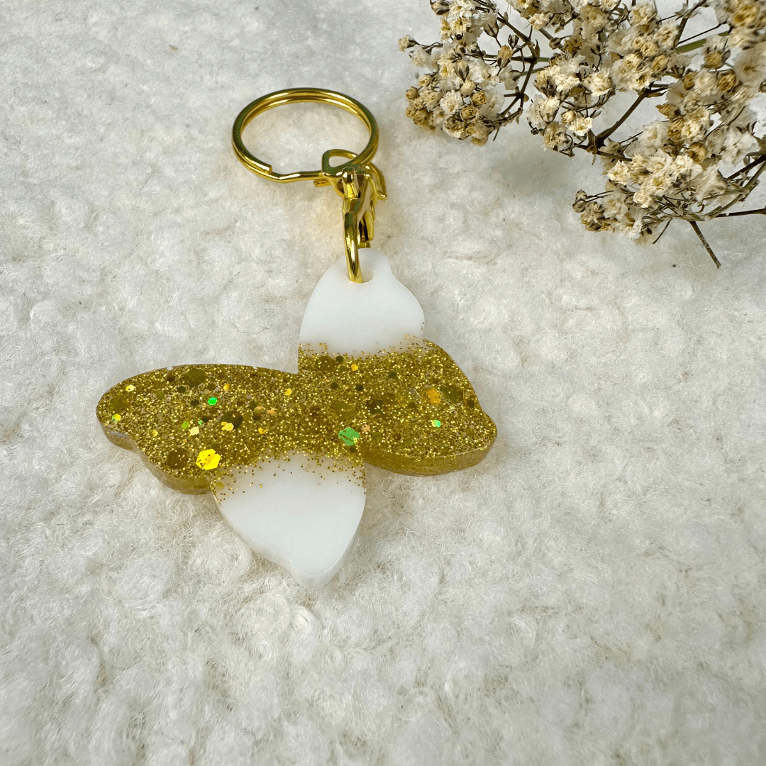 gold weisser Schmetterling