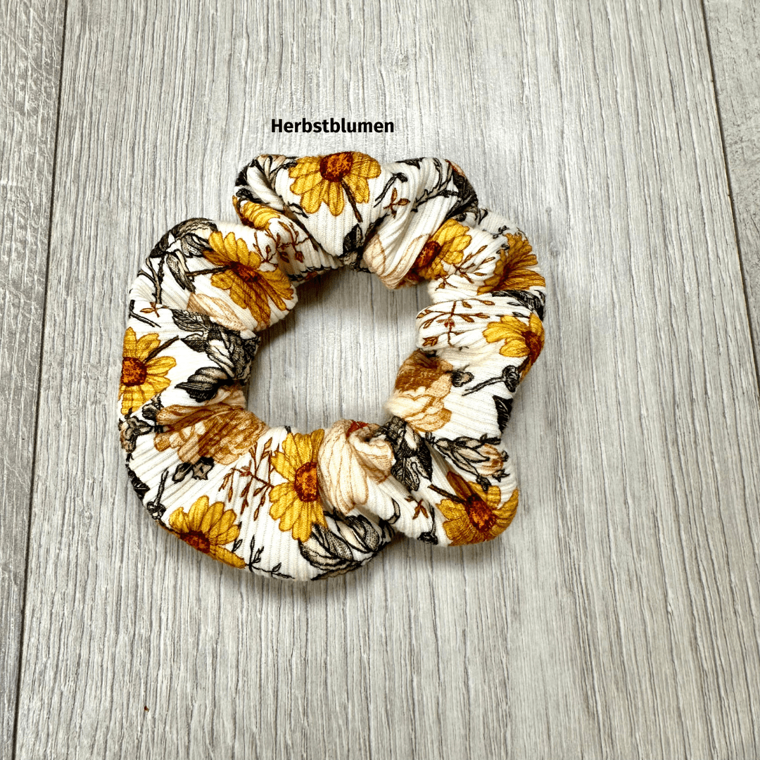 Haargummi Blumen orange