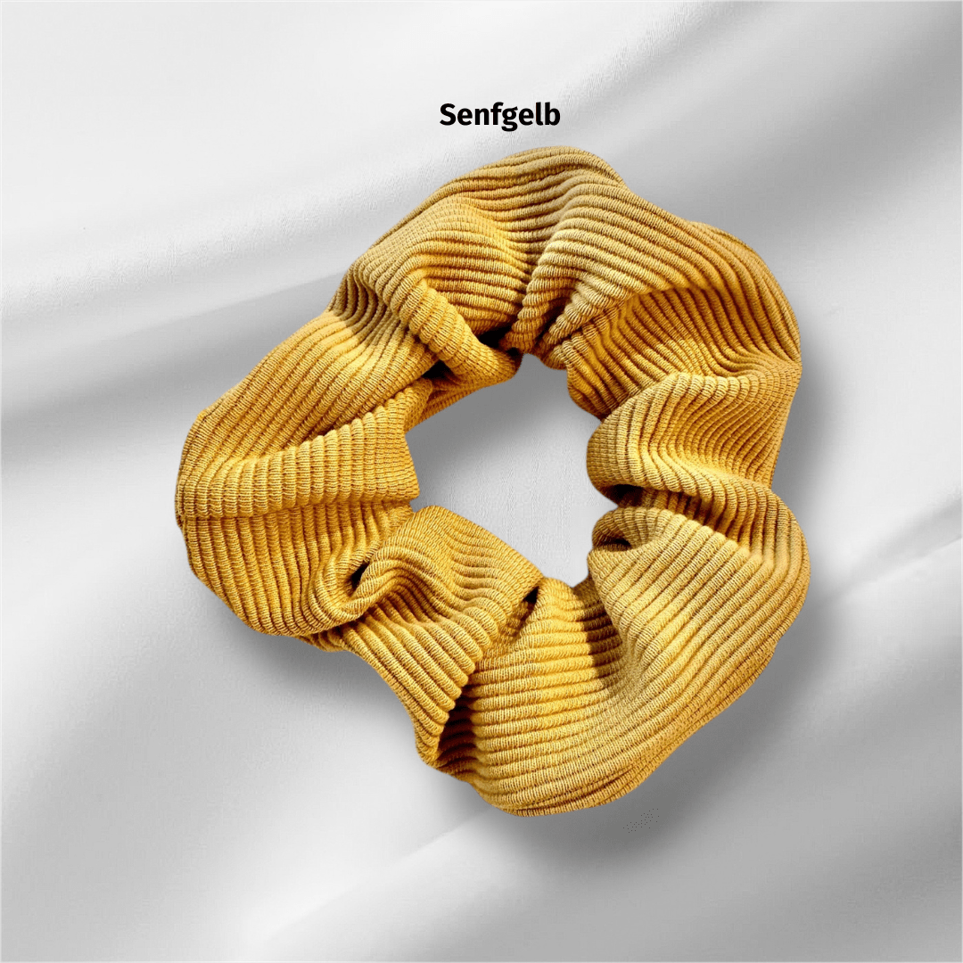 Haargummi senfgelb gerippt