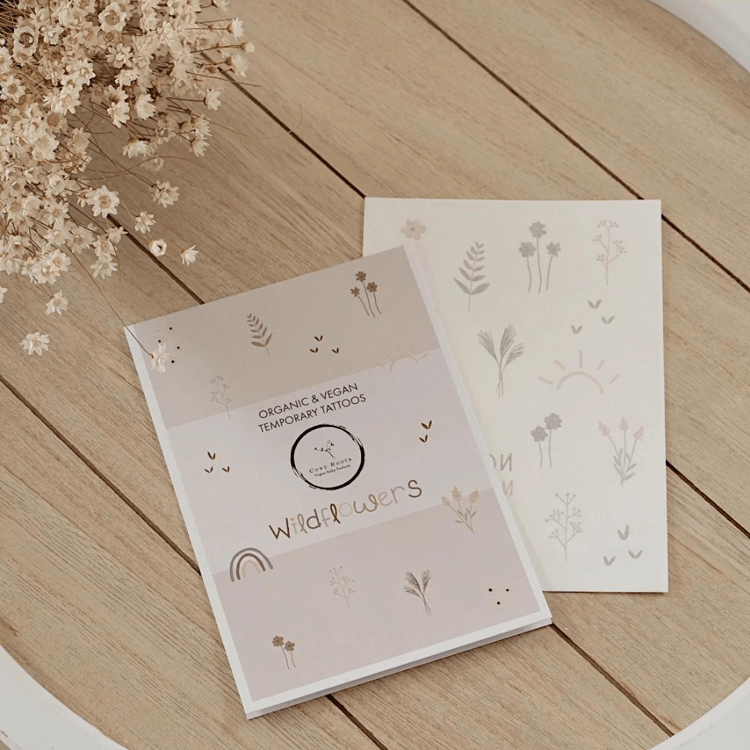 handgezeichnete Wildblumen