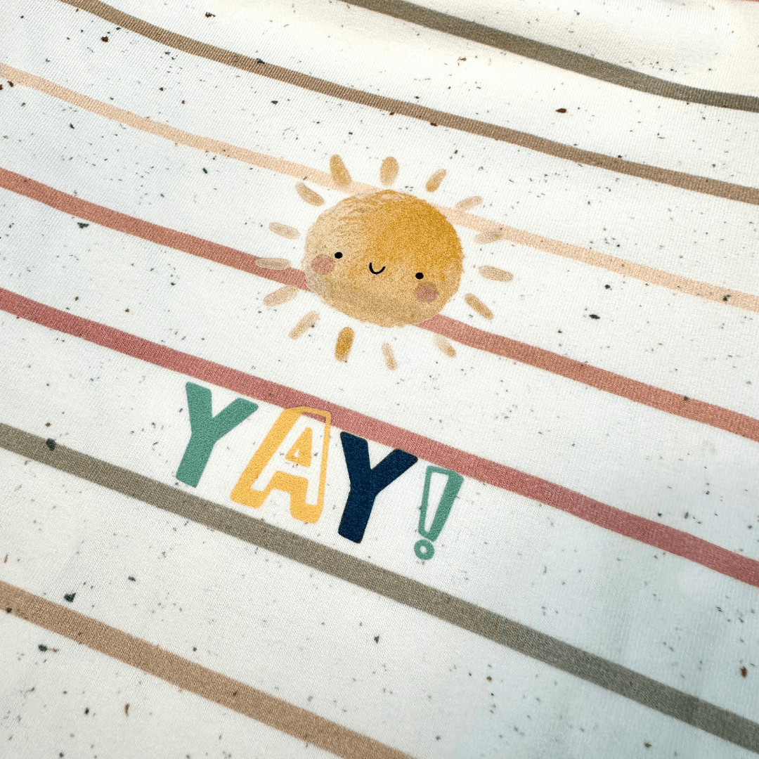Bügelbild Sonne YAY
