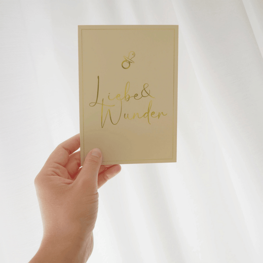 Glückwunschkarte Liebe und Wunder