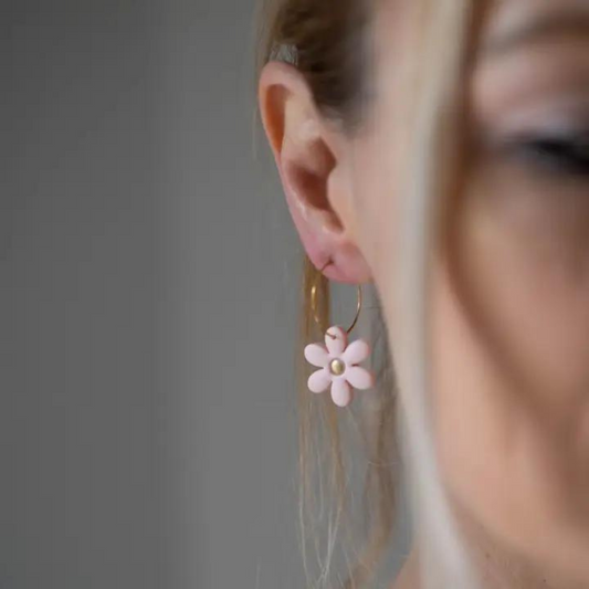 Handmade Ohrringe Gänseblümchen