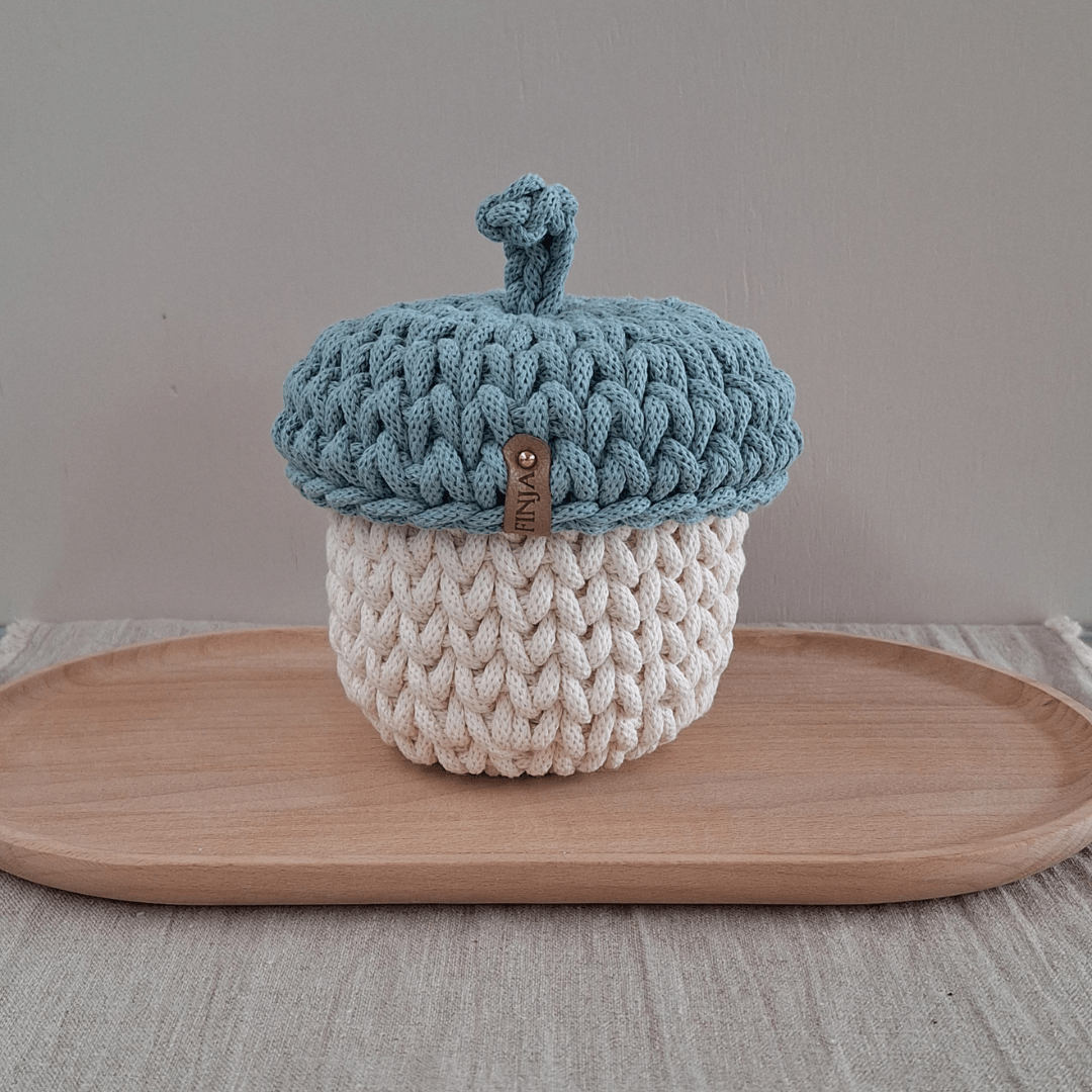 blau weiss mit Deckel