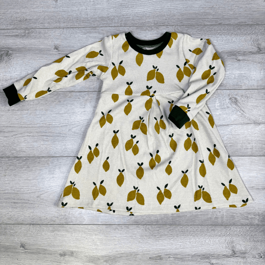 zitronenmotiv Mädchenkleid