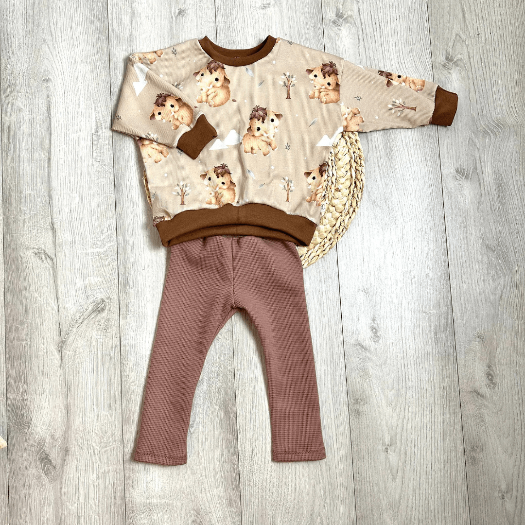 Leggins Gr. 86 Waffeljersey