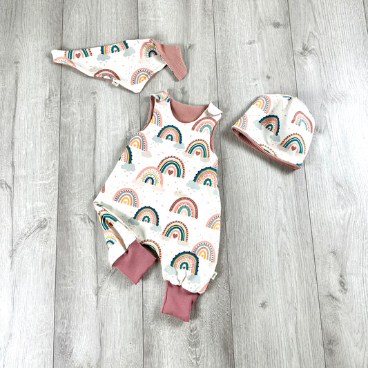 Newbornset Strampler Gr. 62 Regenbogen