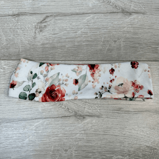 weiss mit Blumen