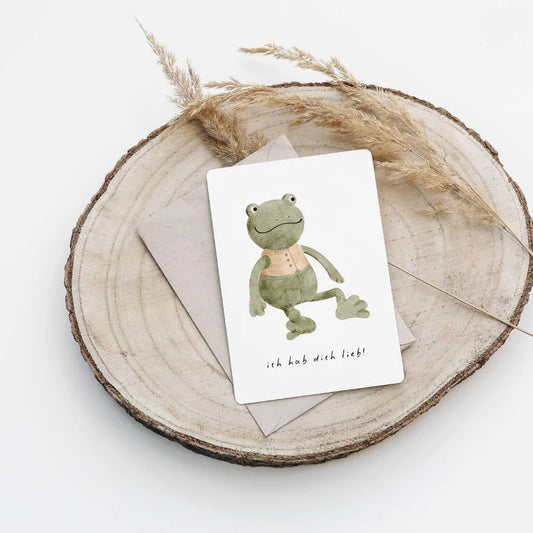 Postkarte Kermith der Frosch